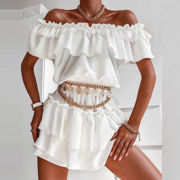

casual dresses off shoulder women solid slim dress summer high waist mini ruffles female slash neck sleeveless beach, Black;gray