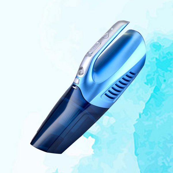

multipurpose mini handheld duster vacuum cleaner air pump tire gauge with light for car (golden)