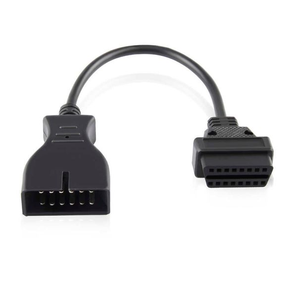 2021 Novo Conector OBD 2 OBD2 para Adaptador GM 12 PIN para 16Pin Diagnostic Tool Cable GM 12Pin para veículos GM Novo