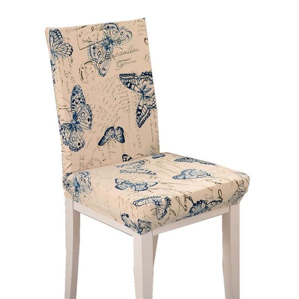 

chair covers 1 piece butterfly pattern jacquard stretch for dining room decoration short half machine washable 49