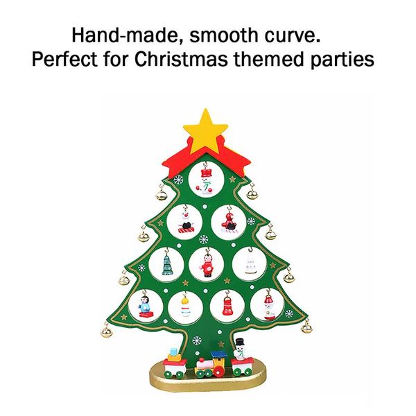 

christmas decorations tree design table ornament home office restaurant desk tablewooden decor year