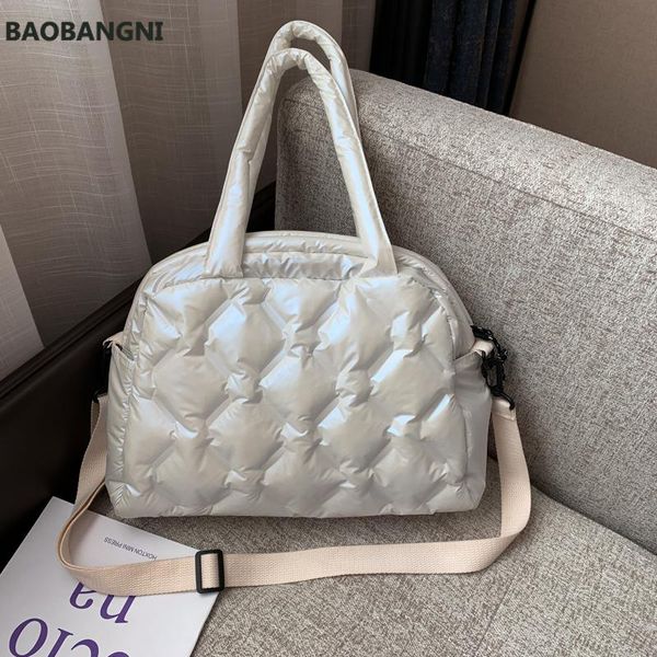 

totes down women bags female shoulder bag sac a main solid crossbody for girls space pad cotton casual tote handbag