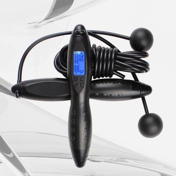 

jump ropes multi-functional wired & wireless digital rope skipping counter calorie timer (purple)