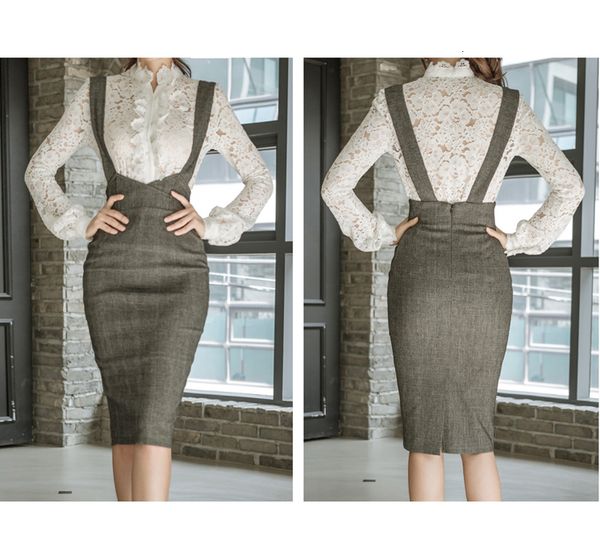 

two piece dress zawfl-2-piece women's lace , fashion evening korean ol tube bodycon suit, White