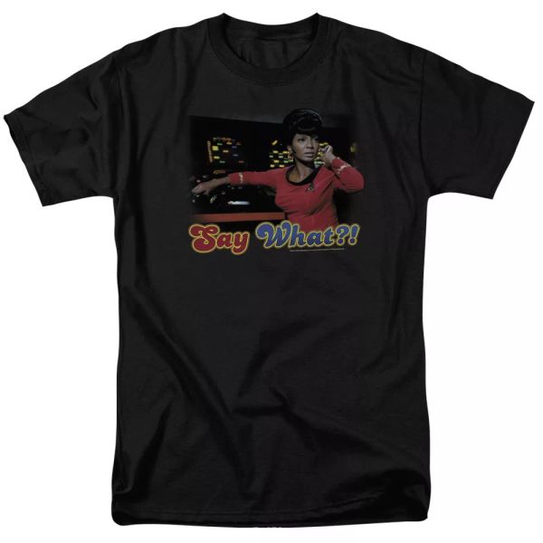 

star trek say what tv show t-shirt sizes s-3x new, White;black