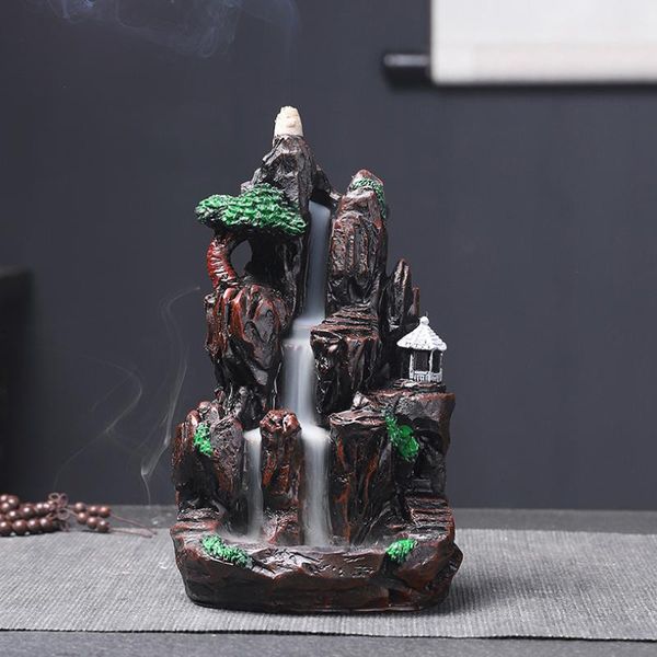 

fragrance lamps creative resin exhaust smoke backflow incense burner cone artist's home office decoration