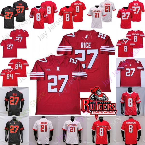 

911 special rutgers scarlet knights football jersey ncaa college ray rice isaih pacheco bo max melton vedral cruickshank wright-collins olak, Black;red