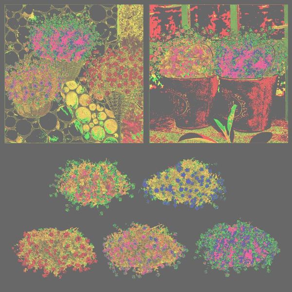 

decorative flowers & wreaths 12 bundles artificial fake greenery outdoor uv resistant no fade faux plastic plants garden porch window box de