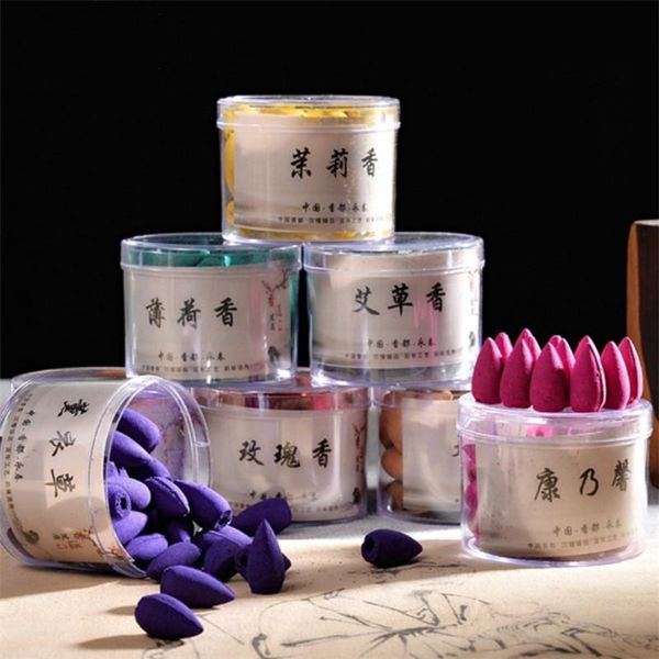 

40pcs/box natural bullets sandalwood pagoda incense backflow cones fragrant grain indoor relaxing relieving stress fragrance la lamps