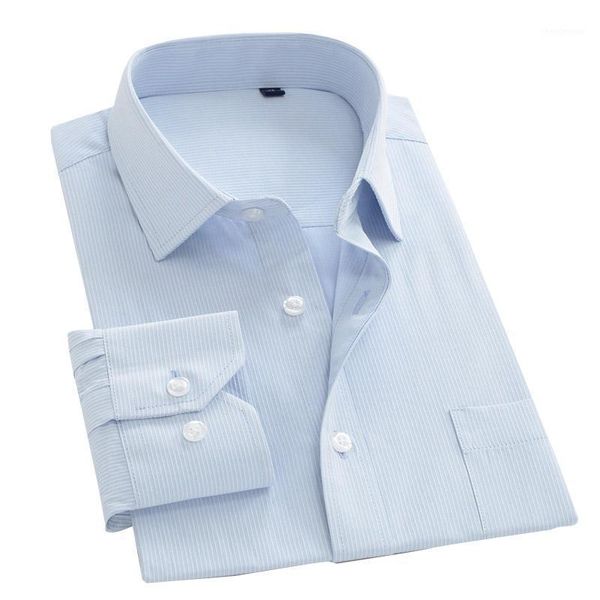 

autumn office men shirt fashion striped casual long sleeve button down social dress shirts 5xl 6xl 7xl 8xl 9xl10xl men's, White;black