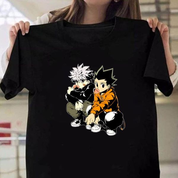 

men's t-shirts anime x tshirt loose casual short sleeve top, White;black