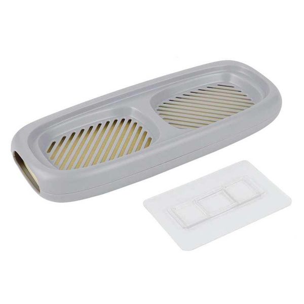

wall mounted double layer soap drainage storage box bathroom decoration liquid dispenser