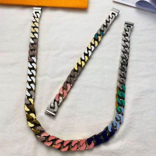 

hip hop bling fashion chains jewelry mens gold silver miami cuban link chain necklaces diamond iced out chian pendants with box