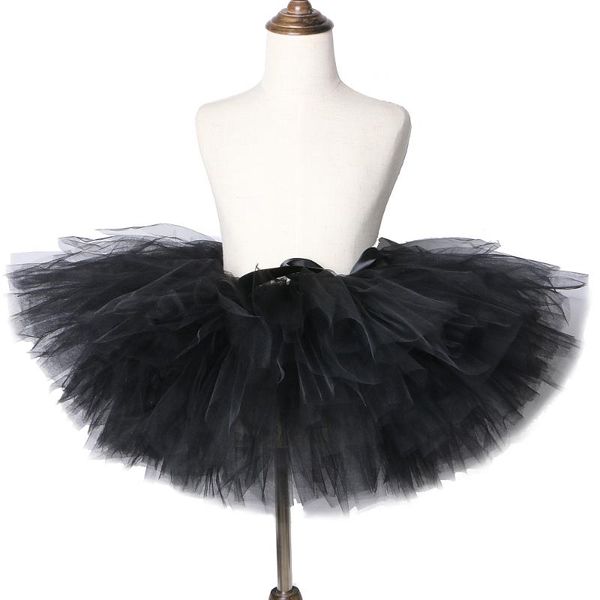 

black skirt tutu for girls tulle child baby children fluffy tutus dancing birthday party ball gown skirts solid color, Blue