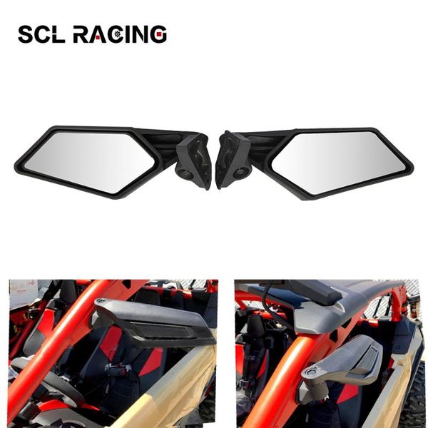 

motorcycle mirrors alconstar 1 pair rearview adjustment hd flat utv side motor rear view mirror