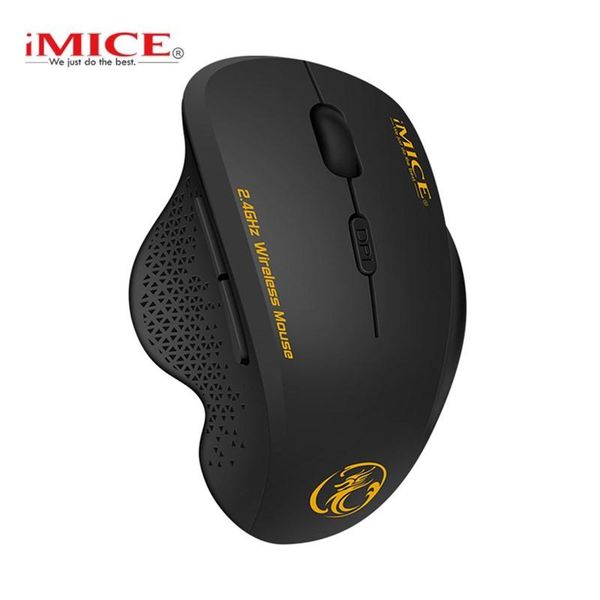 

imice g6 2.4ghz wireless usb 6 buttons mouse 3 level 1600 dpi adjustable ergonomic vertical mice for pc lapdesktop