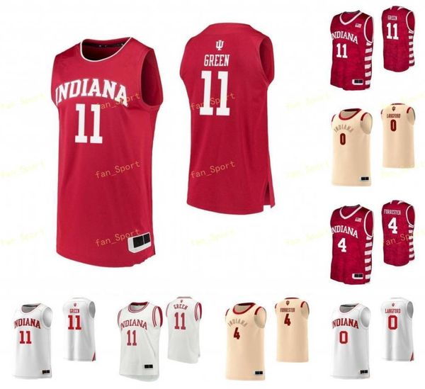 Maglia da basket NCAA College Indiana Hoosiers 11 Isiah Thomas 13 Juwan Morgan 14 Nathan Childress 15 Adrian Chapman Custom Ed