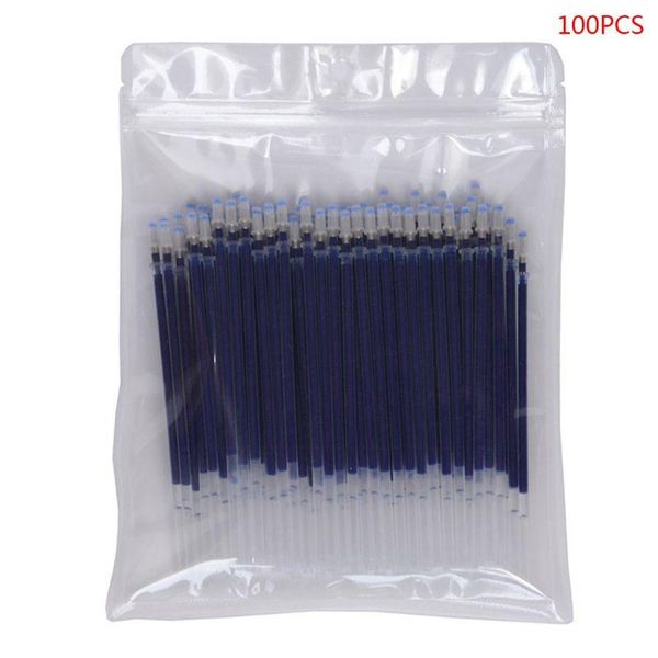 

gel pens 100pcs neutral ink pen refill black blue red 0.5mm refills stationery x3ue