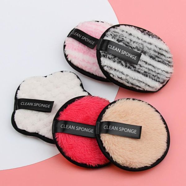 

1pcs lazy makeup remover cotton pouched clean water double-sided puff beauty tool sponges, applicators &