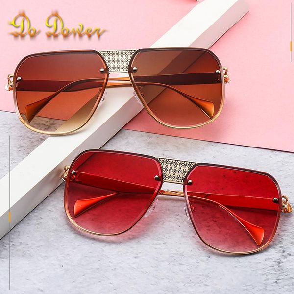 

sunglasses 2021 design men's metal blue mirror fashion trend personality driving 2105, White;black