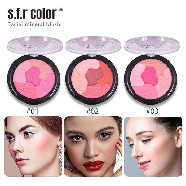 

blush face blusher powder makeup contour palette natural long lasting brighten skin