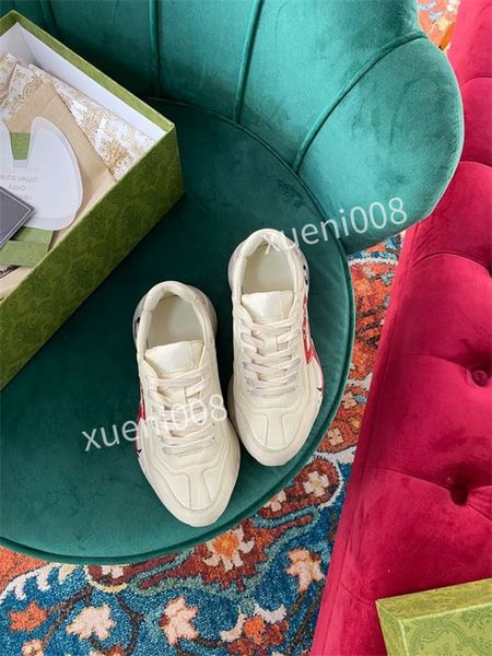 

2021 all season can wear shoes 35-41 female womens students hand made leather thick sole large size small white black sports casual shoes wo, Red;white