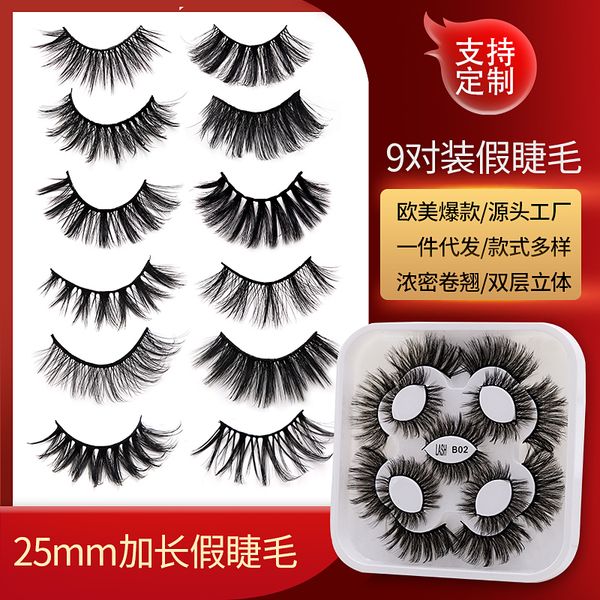 

25mm 3d mink fluffy lashes long thick natural false eyelash vendors makeup fake eyelashes for beauty