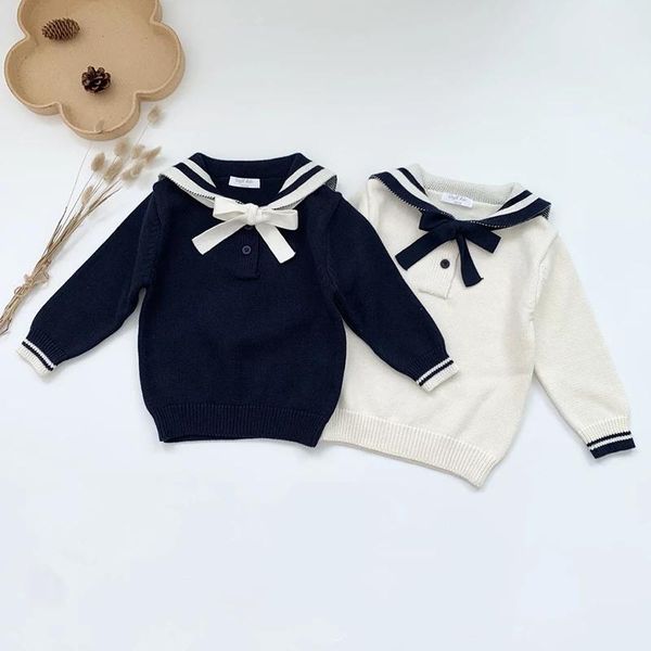 

pullover autumn sweet baby kids girls sweaters children's clothes spring long sleeve knit sweater, Blue