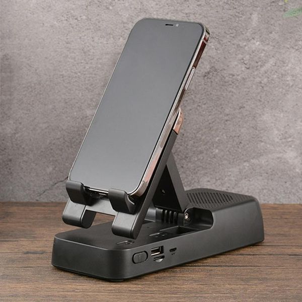 

cell phone mounts & holders r91a cellphone holder with -compatible speaker stands for 8pin 12 /12pro max /11 /11pro smartphones