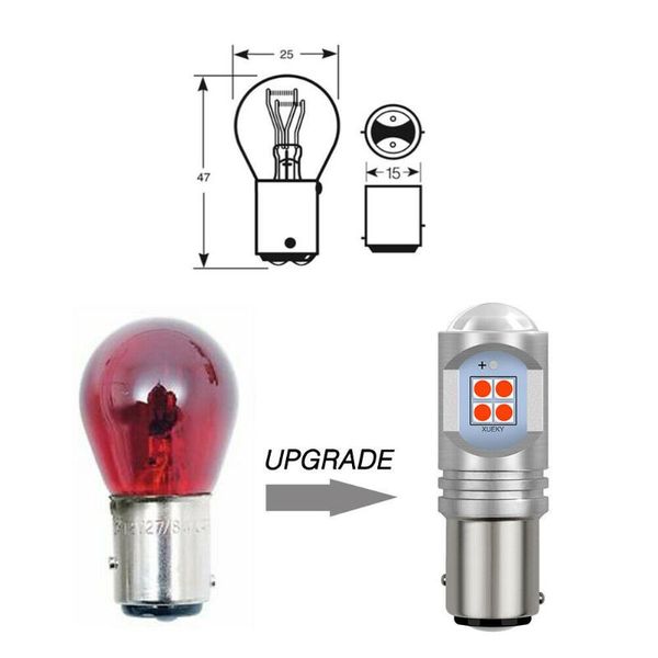 

emergency lights accessories led bulbs brake light for focus lamp parts rear stop