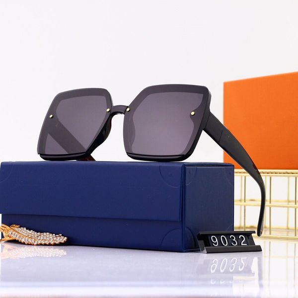 

new classic designer sunglasses fashion trend 9032 sun glasses anti-glare uv400 casual eyeglasses for men and women, White;black
