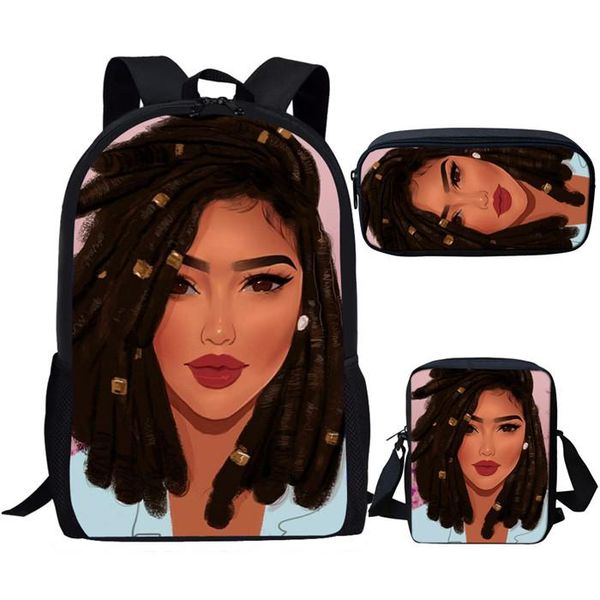

backpack fashion design black queen african unique student africa bagpack sets girl arfican american bookbags mochila feminina