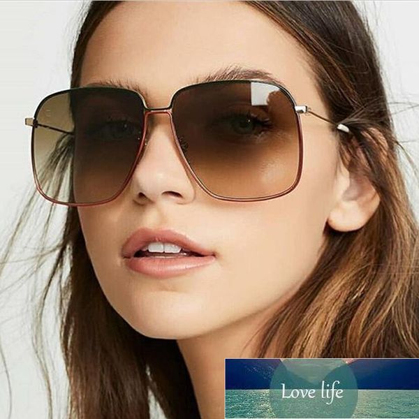 

popular big metal frame oversized sun glasses for women vintage colorful mirrors sunglasses brand designer female eyewear uv400 factory pric, White;black