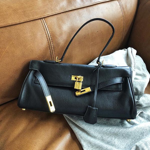 

leather shoulder bag with and armpit strap waist bags