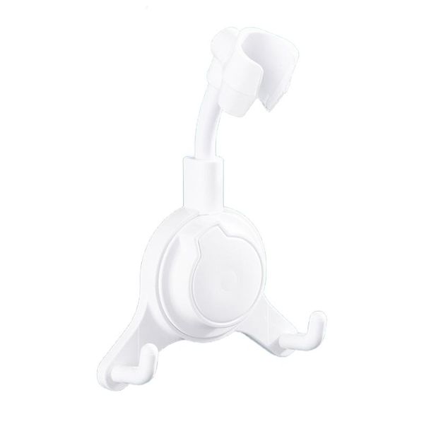 

bath accessory set m89b suction cup mount shower bracket handheld fixture with 2 hooks 360 degree swivel head