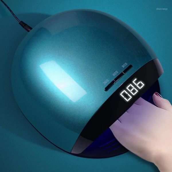 

lcd display nail art lamp smart sensor led potherapy uv baking small light for gel nails dryers1