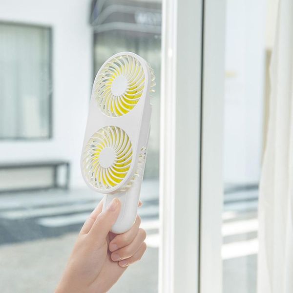 

electric fans dual wind handheld fan usb mini 90Â° rotate personal 3 speed portable