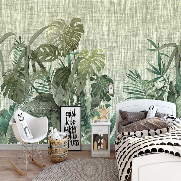 

milofi 3d custom wallpaper green vegetation background wall wallpapers