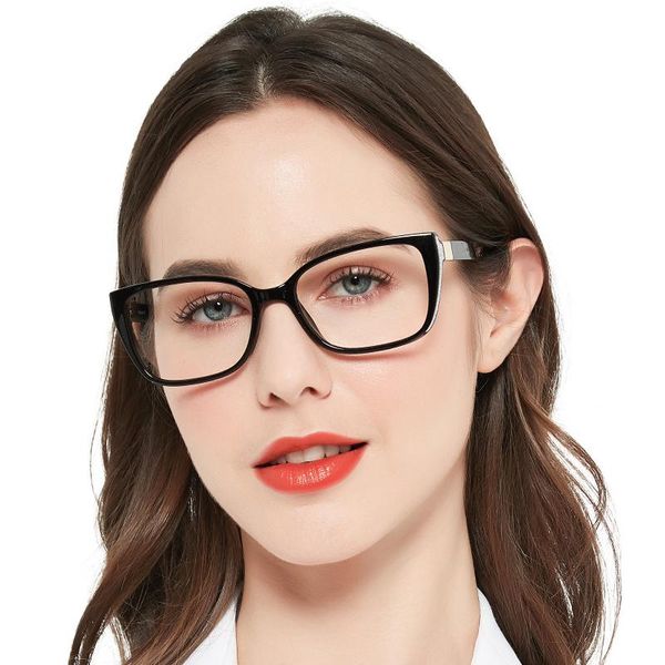 Sonnenbrille MARE AZZURO Übergroße Lesebrille Damen Modemarke Designer Cat Eye Presbyopie Brille Glitzerleser 1,0 1,5 2,0 2,5