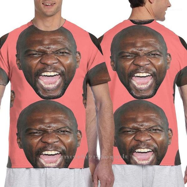 

men's t-shirts terry crews men tshirt women all over print t-shirt boy short sleeve girl tee clothing, White;black
