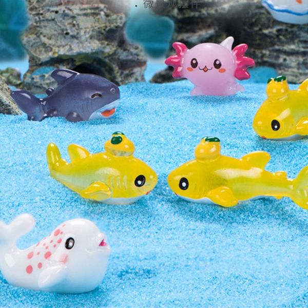 

decorative objects & figurines 1piece resin material furnishing decorations micro landscape water marine animal aquarium tank decoration