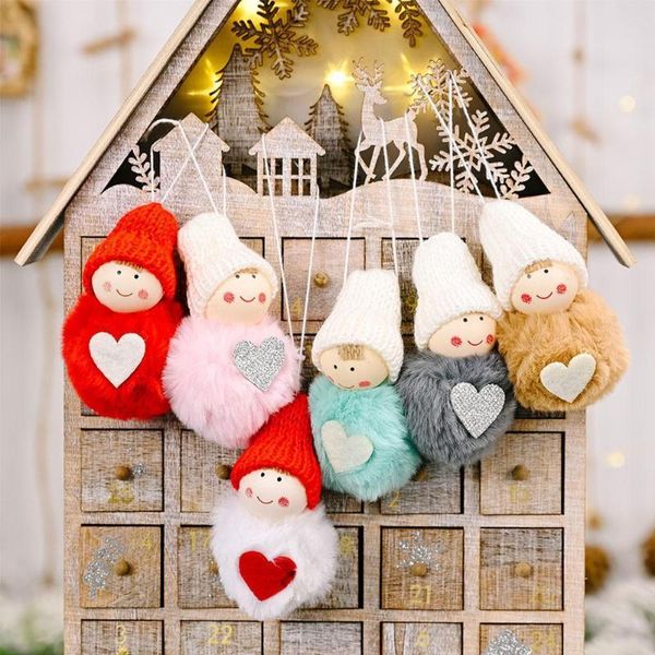 

christmas decorations decoration santa snowman angel doll pendant year drop ornaments tree