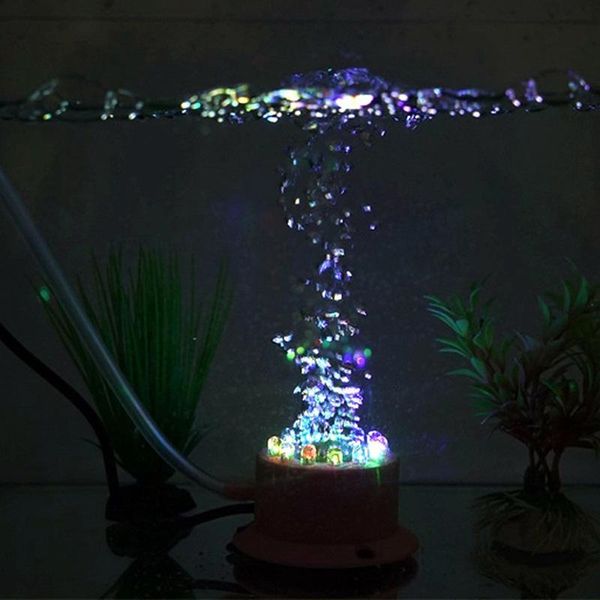 

aquariums lighting mini colorful aquarium submersible bubble led fish tank air landscaping lamp accessories