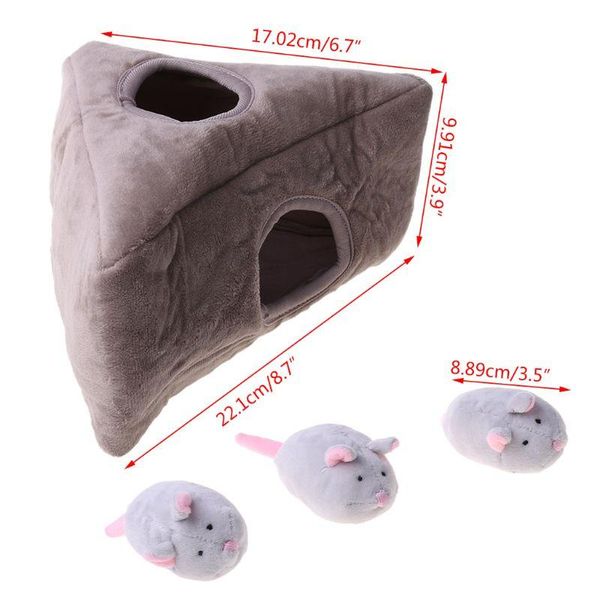 

cat toys funny pet toy hide and seek plush interactive dog squeaky puzzle lx9c