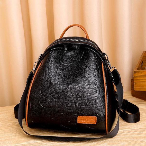 

korean women's pu backpack in spring school bags