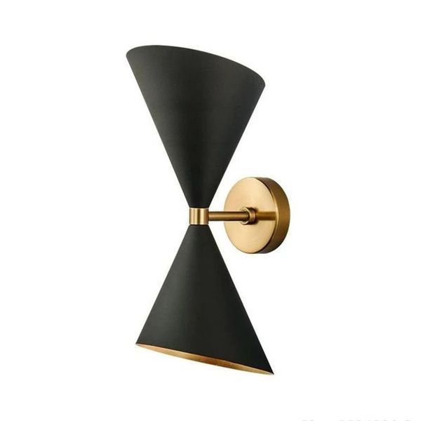 

wall lamp simple black living room bedside bedroom model designer sconce led