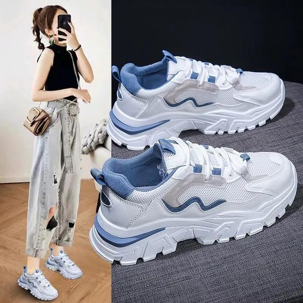 

autumn sports shoes women's 2021 new student running thick bottom low trendy travel