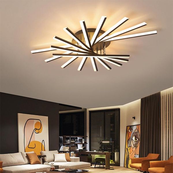 

living room lamp simple modern led ceiling creative atmosphere home bedroom nordic lamps 2021 pendant
