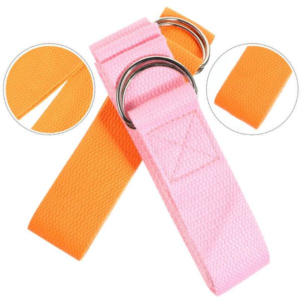 

2pcs yoga rope portable 2.5m nonelastic durable multifunction pilates stretch strap fitness exercise pulling resistance bands