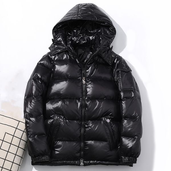 

fashion digner down et winter men and women youth parka coat outdoor couple thick warm brand clothing, Black